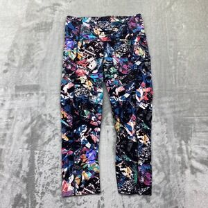 Lululemon Fast & Free 7/8 Tight II Nulux 25 Crush Multi Cropped Leggings Sz 6